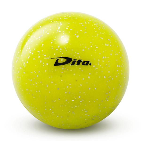 Dita Ball Glitter In Blister Hockey Ball Yellow